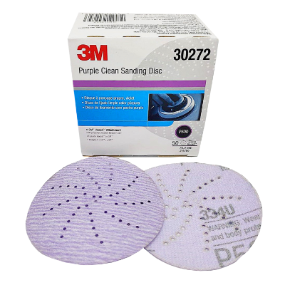 3M PURPLE CLEAN SANDING DISC P500 76MM (BOX OF 50)