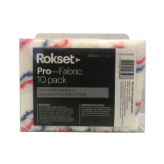  ROKSET 3908 PRO FABRIC MINI ROLLERS 110MM 10 PACK