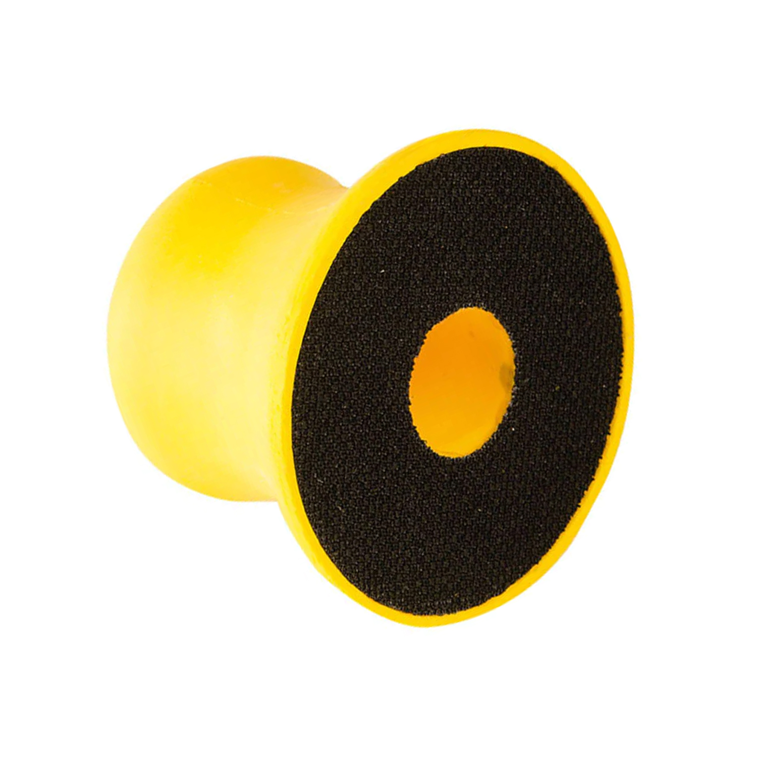 Avenue 3" ROUND HAND YELLOW SANDING BLOCK WITH CENTRE HOLE