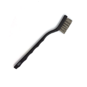STAINLESS STEEL WIRE BRUSH WITH PLASIC HANDLE
